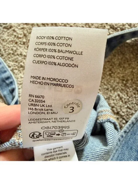 Free People We The Free High Roller Sapphire Blue Sz SMALL Free People Overalls - Picture 9 of 13